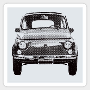 Front view of a small car Sticker